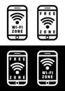 Free wifi icon vector Ã¢â¬â stock illustration